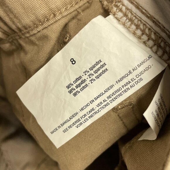 NEW G.H. Bass & Co. Women's Size 8 Chino Straight Leg Ankle Pans Brown - Picture 8 of 10